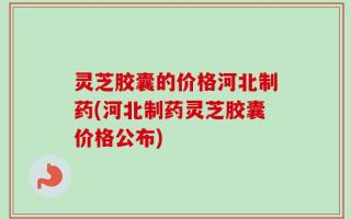 灵芝胶囊的价格河北制药(河北制药灵芝胶囊价格公布)