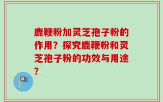 鹿鞭粉加灵芝孢子粉的作用？探究鹿鞭粉和灵芝孢子粉的功效与用途？
