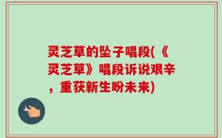 灵芝草的坠子唱段(《灵芝草》唱段诉说艰辛，重获新生盼未来)