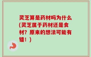灵芝算是药材吗为什么(灵芝属于药材还是食材？原来的想法可能有错！)