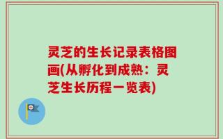 灵芝的生长记录表格图画(从孵化到成熟：灵芝生长历程一览表)