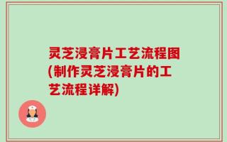 灵芝浸膏片工艺流程图(制作灵芝浸膏片的工艺流程详解)