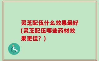 灵芝配伍什么效果最好(灵芝配伍哪些药材效果更佳？)