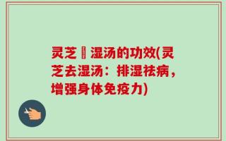 灵芝袪湿汤的功效(灵芝去湿汤：排湿祛病，增强身体免疫力)