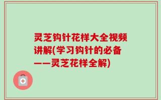 灵芝钩针花样大全视频讲解(学习钩针的必备——灵芝花样全解)