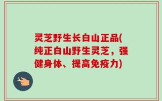 灵芝野生长白山正品(纯正白山野生灵芝，强健身体、提高免疫力)