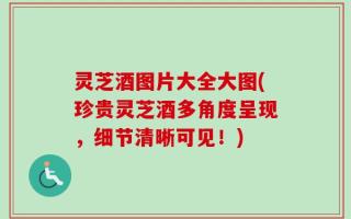 灵芝酒图片大全大图(珍贵灵芝酒多角度呈现，细节清晰可见！)