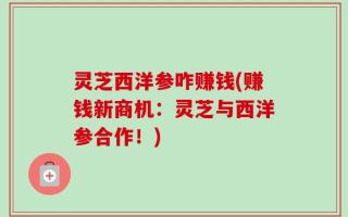 灵芝西洋参咋赚钱(赚钱新商机：灵芝与西洋参合作！)