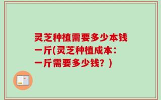 灵芝种植需要多少本钱一斤(灵芝种植成本：一斤需要多少钱？)