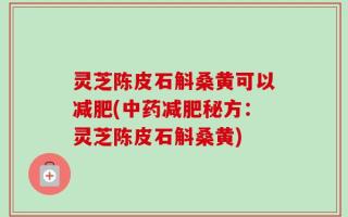 灵芝陈皮石斛桑黄可以减肥(中药减肥秘方：灵芝陈皮石斛桑黄)