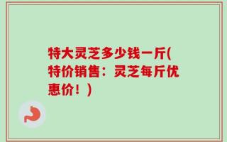 特大灵芝多少钱一斤(特价销售：灵芝每斤优惠价！)