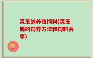 灵芝鸽养殖饲料(灵芝鸽的饲养方法和饲料共享)