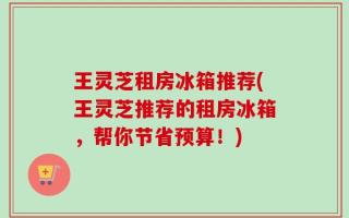 王灵芝租房冰箱推荐(王灵芝推荐的租房冰箱，帮你节省预算！)