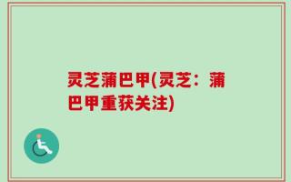 灵芝蒲巴甲(灵芝：蒲巴甲重获关注)
