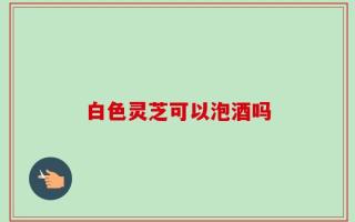白色灵芝可以泡酒吗