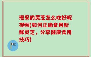 现采的灵芝怎么吃好呢视频(如何正确食用新鲜灵芝，分享健康食用技巧)