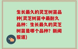 生长最久的灵芝树苗品种(灵芝树苗中最耐久品种：生长最久的灵芝树苗是哪个品种？新闻报道)