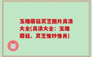 玉雕蘑菇灵芝图片高清大全(高清大全：玉雕蘑菇、灵芝惟妙惟肖)