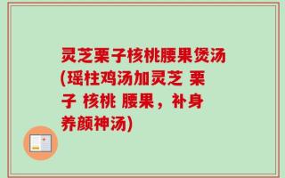 灵芝栗子核桃腰果煲汤(瑶柱鸡汤加灵芝 栗子 核桃 腰果，补身养颜神汤)