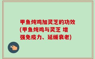 甲鱼炖鸡加灵芝的功效(甲鱼炖鸡与灵芝 增强免疫力、延缓衰老)
