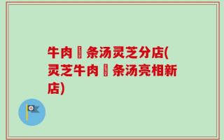 牛肉粿条汤灵芝分店(灵芝牛肉粿条汤亮相新店)
