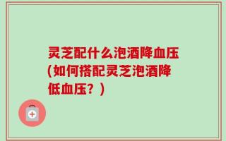 灵芝配什么泡酒降血压(如何搭配灵芝泡酒降低血压？)