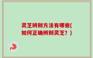 灵芝辨别方法有哪些(如何正确辨别灵芝？)