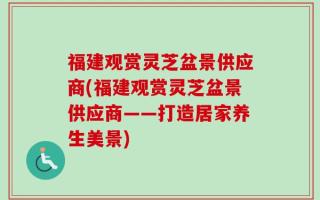 福建观赏灵芝盆景供应商(福建观赏灵芝盆景供应商——打造居家养生美景)