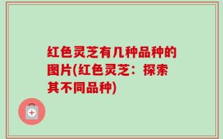 红色灵芝有几种品种的图片(红色灵芝：探索其不同品种)