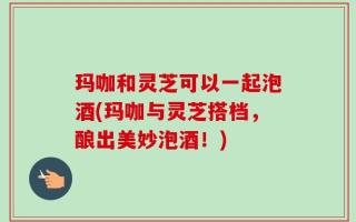 玛咖和灵芝可以一起泡酒(玛咖与灵芝搭档，酿出美妙泡酒！)