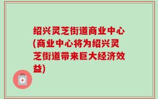 绍兴灵芝街道商业中心(商业中心将为绍兴灵芝街道带来巨大经济效益)