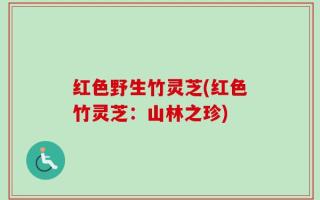 红色野生竹灵芝(红色竹灵芝：山林之珍)