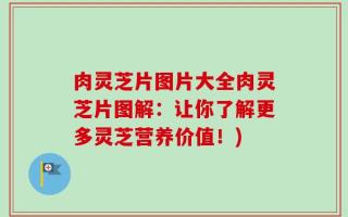 肉灵芝片图片大全肉灵芝片图解：让你了解更多灵芝营养价值！)
