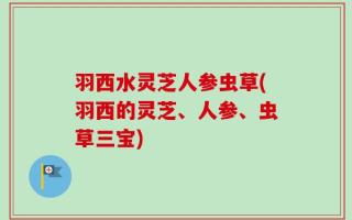羽西水灵芝人参虫草(羽西的灵芝、人参、虫草三宝)