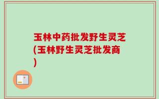 玉林中药批发野生灵芝(玉林野生灵芝批发商)