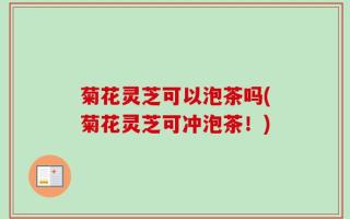 菊花灵芝可以泡茶吗(菊花灵芝可冲泡茶！)