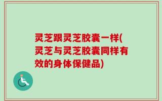 灵芝跟灵芝胶囊一样(灵芝与灵芝胶囊同样有效的身体保健品)