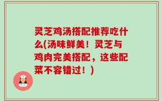 灵芝鸡汤搭配推荐吃什么(汤味鲜美！灵芝与鸡肉完美搭配，这些配菜不容错过！)