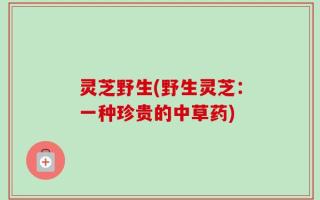 灵芝野生(野生灵芝：一种珍贵的中草药)