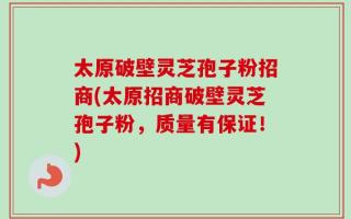 太原破壁灵芝孢子粉招商(太原招商破壁灵芝孢子粉，质量有保证！)