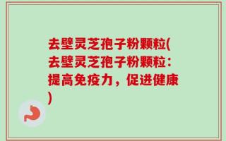 去壁灵芝孢子粉颗粒(去壁灵芝孢子粉颗粒：提高免疫力，促进健康)