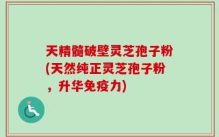 天精髓破壁灵芝孢子粉(天然纯正灵芝孢子粉，升华免疫力)