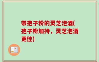 带孢子粉的灵芝泡酒(孢子粉加持，灵芝泡酒更佳)