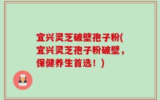 宜兴灵芝破壁孢子粉(宜兴灵芝孢子粉破壁，保健养生首选！)