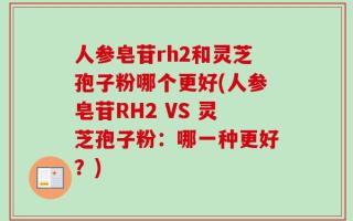 人参皂苷rh2和灵芝孢子粉哪个更好(人参皂苷RH2 VS 灵芝孢子粉：哪一种更好？)