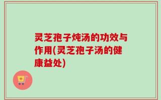 灵芝孢子炖汤的功效与作用(灵芝孢子汤的健康益处)