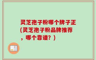 灵芝孢子粉哪个牌子正(灵芝孢子粉品牌推荐，哪个靠谱？)