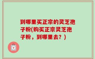 到哪里买正宗的灵芝孢子粉(购买正宗灵芝孢子粉，到哪里去？)
