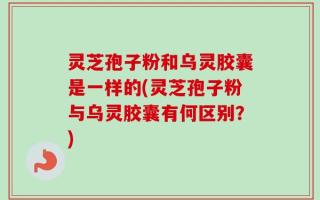 灵芝孢子粉和乌灵胶囊是一样的(灵芝孢子粉与乌灵胶囊有何区别？)