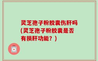灵芝孢子粉胶囊伤肝吗(灵芝孢子粉胶囊是否有损肝功能？)